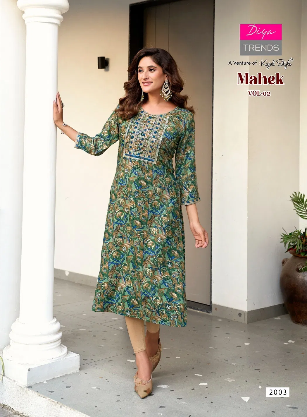 Mahek Vol 2 By Diya Trends Rayon Printed Kurti Wholesale Market In Surat
